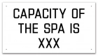 Montana Spa Capacity Sign