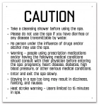 Montana Spa Rules Sign