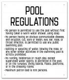 Nebraska Pool Regulations Sign