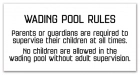 New Jersey Wading Pool Rules Sign