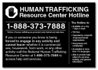 New York Human Trafficking Notice Sign