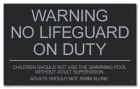 North Carolina No Lifeguard On Duty Sign