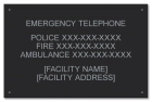 Ontario Canada Emergency Phone Sign
