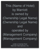 Owner Operator Plaque