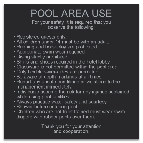 Pool Area Use
