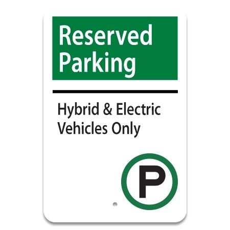 Reserved Parking / Hybrid & Electric Vehicles Only