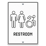 Restroom w/Unisex & Dynamic ISA Symbols