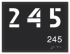 Room Number Sign