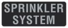 Sprinkler System Label