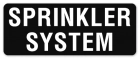 Sprinkler System Label
