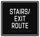 Stairs/Exit RouteEgress Sign - CA Compliant(Back of House)