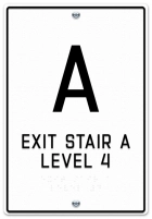 Stairway ID Sign - NYC Compliant