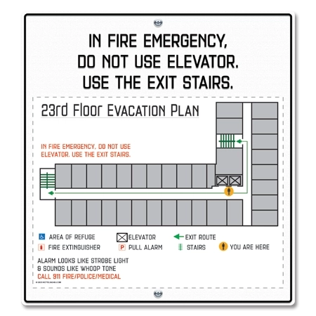 Standard Elevator Evacuation Plans - NYC Compliant