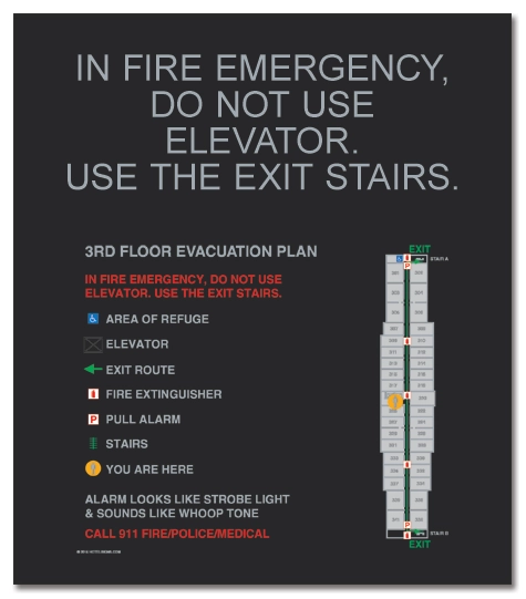 Standard Elevator Evacuation Plans - NYC Compliant