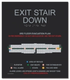 Standard Stairway Evacuation Plans - CA Compliant