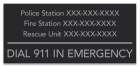 Tennessee Emergency Contacts Sign