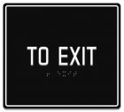 To ExitEgress Sign - CA Compliant(Back of House)