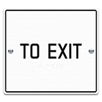 To ExitEgress Sign - CA Compliant