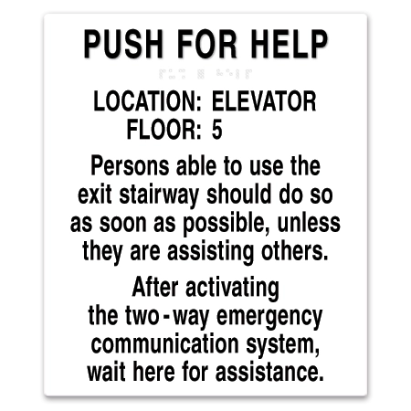 Two-Way Communication Information Sign