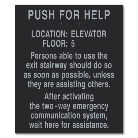 Two-Way Communication Information Sign