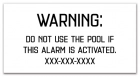 Utah Alarm Warning Sign