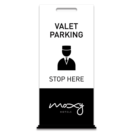 Valet Parking Free-Standing Floor Sign