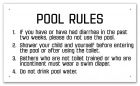 Virginia Pool Rules Sign