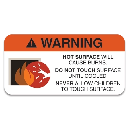 WARNING Hot Surface Will Cause Burns...