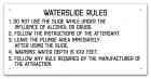 Wisconsin Waterslide Rules Sign