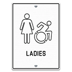 Women Sign w/Female & Dynamic ISA Symbols