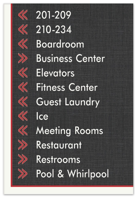 12-Line Directional Sign