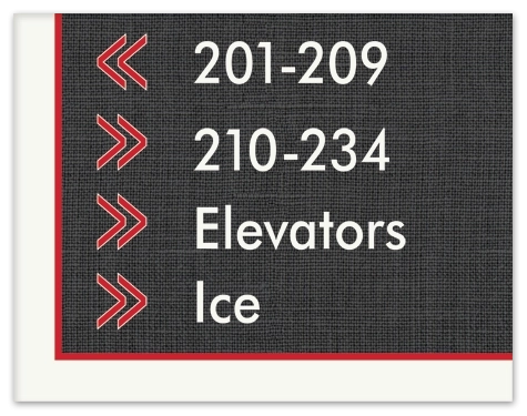 4-Line Directional Sign