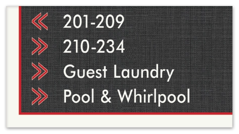 4-Line Directional Sign