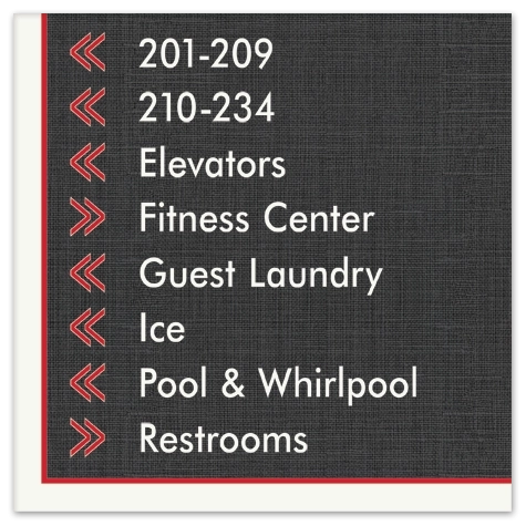 8-Line Directional Sign