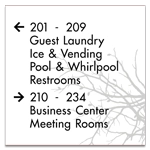 8-Line Directional Sign