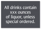 Alcohol Warning Sign - Alabama Compliant