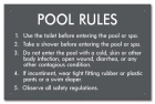 Arizona Pool and Spa Rules Sign