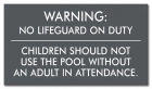 Arkansas No Lifeguard Sign