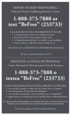 Baltimore, MD Large Human Trafficking Sign - Celtec