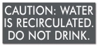 California Recirculated Pool Water Warning Sign