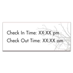Check In/Out Sign w/Time