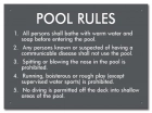 Connecticut Pool Rules Sign