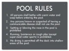 Connecticut Pool Rules Sign