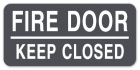 Fire Door - Keep Closed Label - 4 Pack