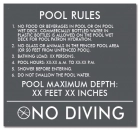 Florida Pool Rules Sign
