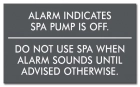 Florida Spa Alarm Rules Sign