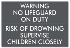 Georgia No Lifeguard On Duty Sign