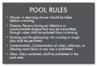 Idaho Pool Rules Sign