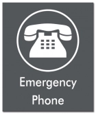 Illinois Emergency Phone Sign