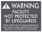 Illinois No Lifeguard Sign